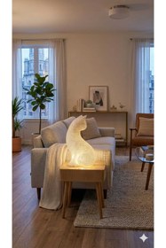 Resim PROJEMX LED AYDINLATMALI KEDİ LAMBASI 