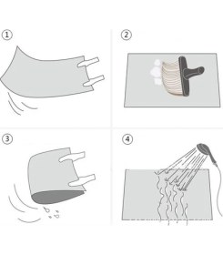 Resim Pratik Mağazam Şeffaf Banyo Küvet Vakumlu Kaydırmaz Paspas 