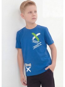 Resim Panios Kids 3'lü White Yazı Baskılı Yuvarlak Yaka Kısa Kollu Erkek Çocuk Yazlık Tişört Beyaz - Kırmızı 