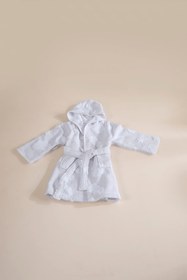 Resim My Cloudy Sky %100 Pamuk Çocuk Bornoz Gri - Gri / 6/7 Yaş 