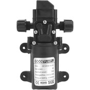 Resim Tekne Römorku İçin Spiral Çıkışlı 72w Su Pompası 12v Yüksek Basınç 6l/dak 130psı 