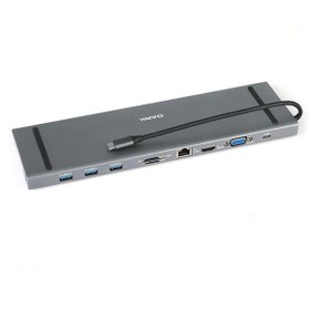 Resim Dark DK-AC-U31X35 USB 3.1 Type C 10 in 1 Etht-HDMI-VGA-TFSD Kart Ok-USB3- Kulaklık Çok HUB 