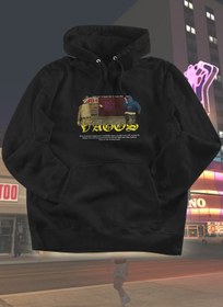 Resim Grove Fashion Vagos Kapüşonlu Iki Iplik Şardonlu Oversize Sweatshirt Hoodie 