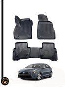 Resim Black Gold Toyota Corolla 2019-2024 Sedan 3d Havuzlu Paspas Kauçuk Rjn 