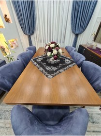 Resim HARVELLİ Fiskos Ithal Masa Örtüsü Organize Boncuklu 