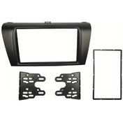 Resim Meridiangoods Mazda 3 2004-2008 Axela 2006-2008 Double Din Radyo Montaj Panosu Siyah 