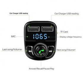 Resim opencart Akdenizpos Kg01 Bluetooth Fm Transmitter Car X8 (Yeni) 