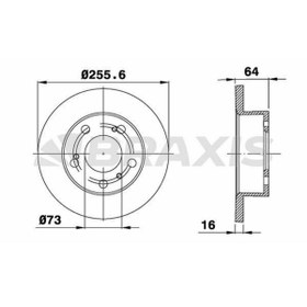 Resim Genel Markalar On Fren Dısk Aynası Fıat Ducato J5 C25 Talento 2.0 1.9td 8095 