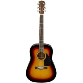 Resim Fender 0970110532 CD-60 Dreadnought V3 Akustik Gitar (Sunburst) | Klasik Sunburst Görünüm Zengin Ses Hacmi ve Ihlamur Arka/Yanlar 