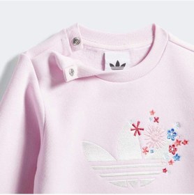 Resim Adidas Kd1730 Crew Set Çocuk Eşofman Takımı Mor 
