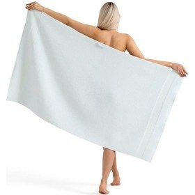 Resim Microcotton Truva Torson Büyük Boy Banyo Havlusu 90x150 Yeşil 