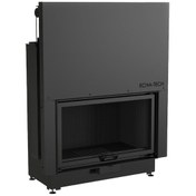 Resim Echa Tech Asansörlü Çelik Şömine Haznesi Düz 90 X 55 D 