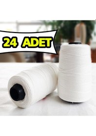 Resim Çuval Ağzı Dikiş Makinesi İpi 24 Bobin 