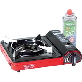 Resim Orcamp Tekli Portatif Kamp Ocağı - Kırmızı 