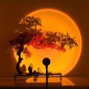 Resim Günbatımı Lambası, Projeksiyon Günbatımı Işığı LED Yansıtma Gece Lambası 360 derece dönen romantik gökkuşağı ışık USB tak ve çalıştır, fotoğrafçılık, selfi, parti, yatak odası, bilgisayar lamba dekorasyonu için 