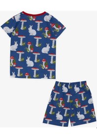 Resim Breeze Kız Bebek Pijama Takımı Doğa Temalı Tavşancık Desenli 9 Ay-3 Yaş, Mavi-mavi Mavi 