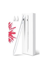 Resim Novstrap Apple Uyumlu iPad Mini 5/6 Nesil İle Dokunmatik Tablet Kalemi Dz900 Gen3 Stylus Pencil Avuç İçi Reddi 2 Adet Yedek Uç 
