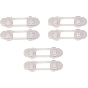 Resim Bebek Çocuk Güvenlik Dolap Çekmece Kilidi Güvenlik Seti-(2'li pk Mini Çok Amaçlı Kilit 3 Adet) Çok Renkli 