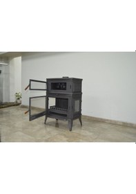 Resim Retro Lüd Dik Fırınlı Yk Döküm Şömine Soba Fs045yk 