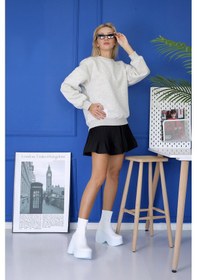 Resim Edwin Model 8 CM Dolgu Topuk Sitreç Çizme Bot Beyaz 