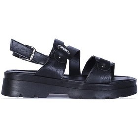 Resim Ayakcenter Z1 Zorde Kadın Düz Sandalet Siyah 