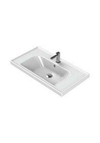 Resim Turkuaz Seramik Frame 80 CM Etajerli Lavabo 