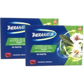 Resim Theranatur Ahududu Aromalı 16 Pastil 2 Adet 