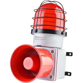 Resim SNT-E12513-D E125 Serisi Endüstriyel Işıklı İkaz Sireni 12-30V/DC 
