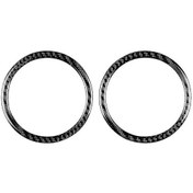 Resim Z4 E89 2009-2016 Karbon Fiber Araba Kapısı Hoparlör Kaplaması Hoparlör Dekorasyon Etiketi Aksesuarları Karbon Fiber Rengi 