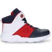 Resim Kiko Kids Rio-2 Günlük Spor Erkek Çocuk Basketbol Ayakkabısı Lacivert - Kırmızı 