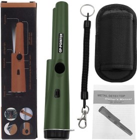 Resim Hombey Yeşil Elden Taşınabilir Metal Dedektörü - 360 Derece Yüksek Hassasiyetli Konumlandırıcı Çubuğu Pil Dahil Değil 