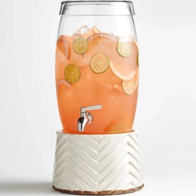 Resim Marin Içecek Dispenseri ve Adra Standı Şık ve Pratik Sunumlar Için 