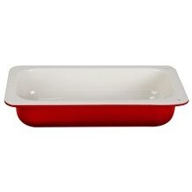 Resim Lava Döküm Dikdörtgen 1/3 Gastronomi Küvet Ölçü 32x17 CM Kırmızı LV KV 3217 SB R 