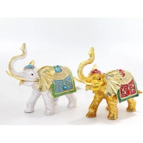 Resim Swarovski Taşlı Tekli Fil Figürü Model 5 