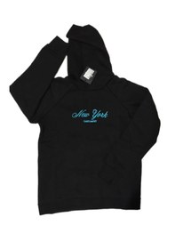 Resim Kadın Kapşonlu Nakışlı Siyah Sweatshirt Siyah 