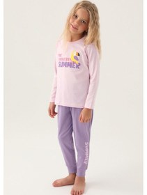 Resim Roly Poly 3401 Garson Endless Kız Çocuk Pijama Takımı Pembe 