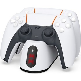 Resim Dobe Tb5 0516B Led Göstergeli Ps5 Joystick Kol Şarj Stand 