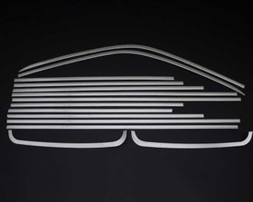 Resim OMSA VW T6.1 Krom Cam Çerçevesi 14 Parça Çift Sürgülü 2020-2023 Arası 