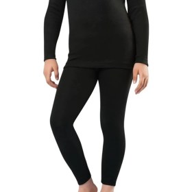Resim Gümüş Kız Çocuk Termal Tayt İçlik 4072 - 1 Siyah Renk 3 - 4 Yaş İçin %60 Polyester - %35 Viskon 