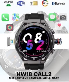 Resim Wearfitpro Hw18 Call 2 Btk Sim Kartlı Kameralı Amoled Ekran Gps Yeni Nesil Özellikler Android Akıllı Saat 
