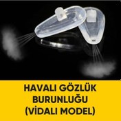 Resim Havalı Gözlük Burun Pedi -Yumuşak Silikon Plaket Burunluk 2 Çift 