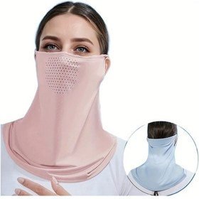 Resim Elmpaly İnce Tasarım Yüz Maskesi - Outdoor Bisiklet Kar Maskesi, Light Pink Unisex Boyun Atkı Açık Pembe Tek 