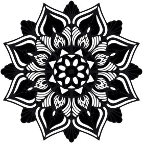 Resim Çiçek Deseni (Oto-Motor-Laptop-Duvar-Dekor) (Tip 1) 20 x 20 cm 
