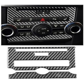 Resim Araba Karbon Fiber Merkezi Kontrol Cd Paneli Land Rover Discovery 4 2010-2016 İçin Dekoratif Etiket, Sol Ve Sağ Sürücü Evrensel 1 Adet 