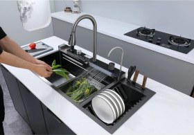 Resim Boheme Marley Bıçaklıklı Evye 100 460 Cm Antrasit 