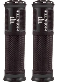 Resim Hightower Siyah Evrensel Motosiklet Tutmaç Seti Alüminyum Alüşim Gaz Kumandalı Kaymaz 