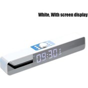 Resim Besthome1 Beyaz Usb Şarjlı Bluetooth Hoparlör, Fm Radyo, Ekranlı Alarm Saat, Termometre, Tv Bilgisayar Ses Sistemi 