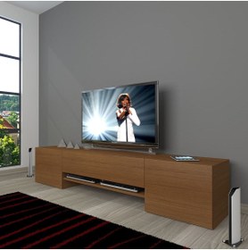 Resim Decoraktiv 1e1 Mdf Tv Ünitesi Tv Sehpası - Naturel Ceviz 