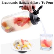 Resim Teedoo Soğuk Demleme Kahve Makinesi 32 Oz Soğuk Demleme Sürahisi Paslanmaz Çelik Süper Yoğun Filtreli Buzlu Demleme Kahve, Buzlu Çay-B (Yurt Dışından) 