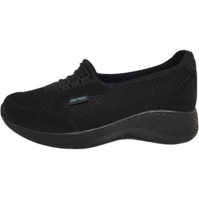 Resim KİNG PAOLO U6600 Krakers Siyah Bayan Spor Ayakkabı 